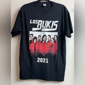 Los Bukis Classic 2021 T-Shirt black size L. Unisex.